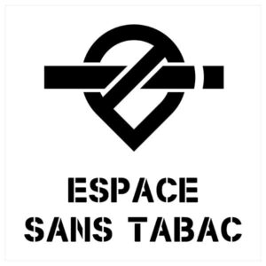 Pochoirs Espace sans tabac