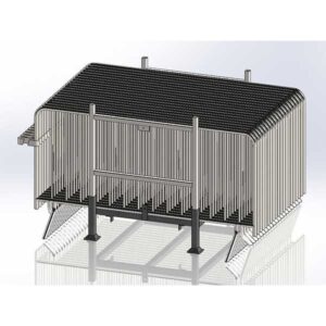 Rack de stockage barrières 2 m