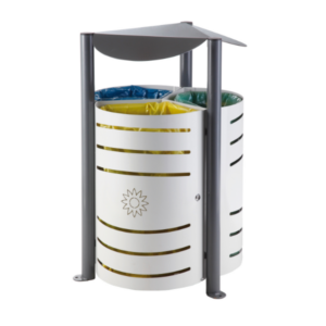 Corbeille tri 3 x 75 L