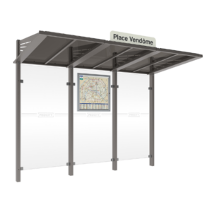 Abri bus modulable néo
