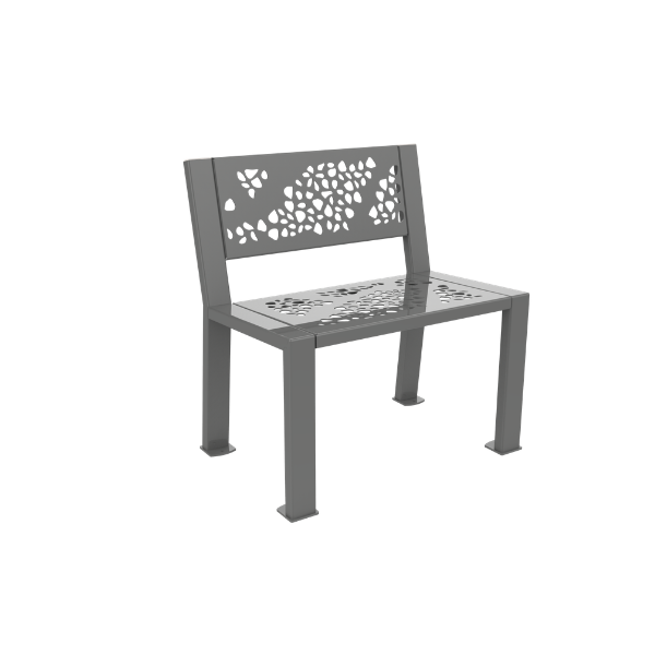 Fauteuil Berlin métal graphique